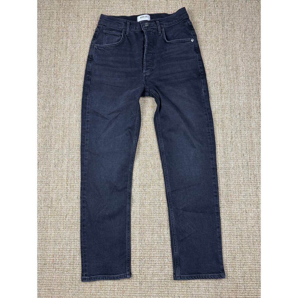 🖤 AGOLDE Riley Crop Jeans | Size 26 | Black Wash